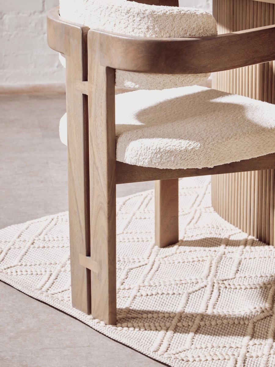 Morello Grey Mango Wood Chair - OPULENT Co