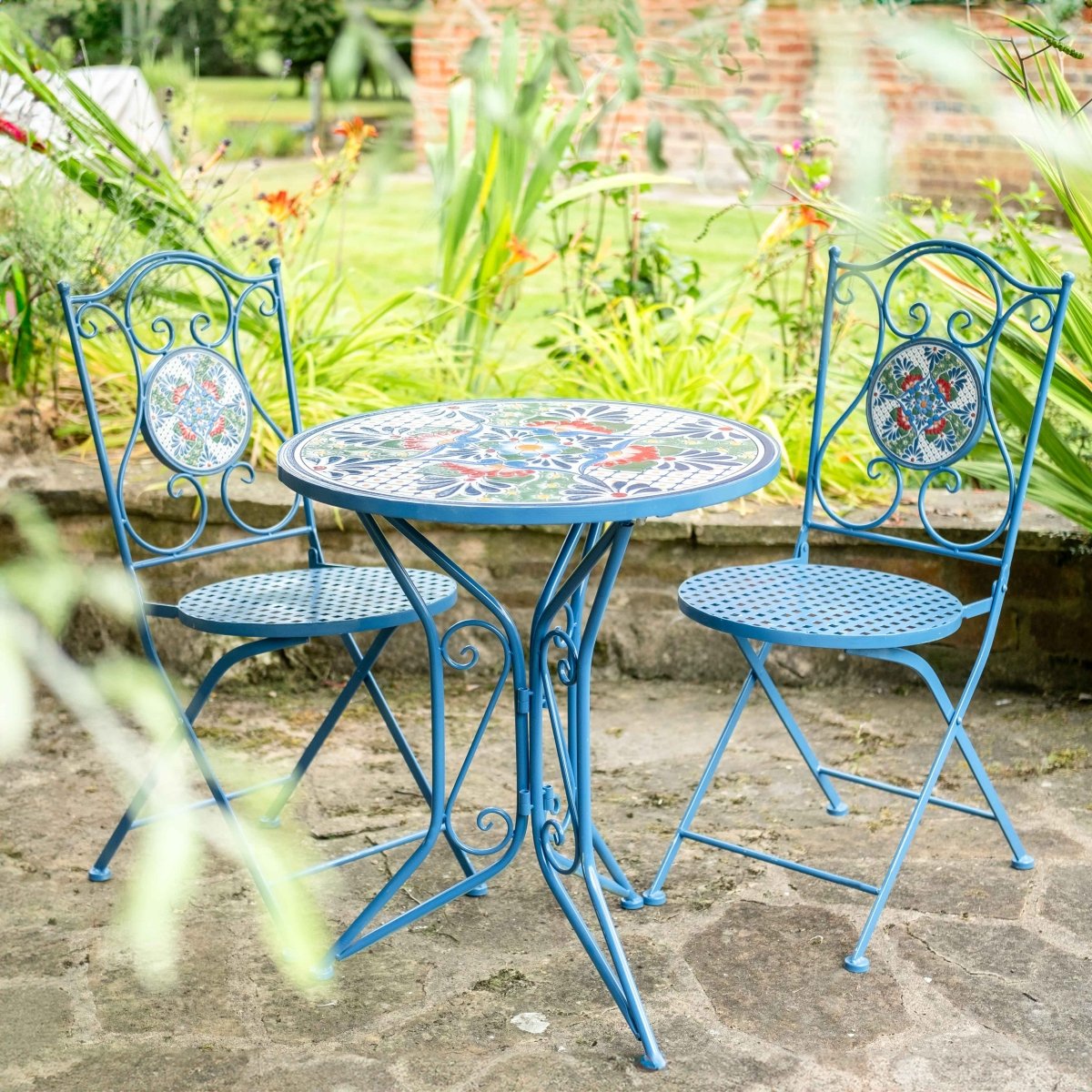 MOSAIC BISTRO SET | Blue - OPULENT co