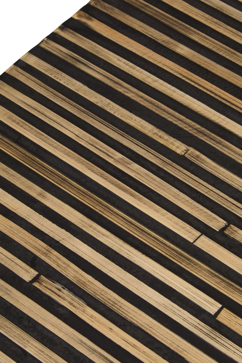 Nivara Bamboo Inlay Curved Console Table - OPULENT Co