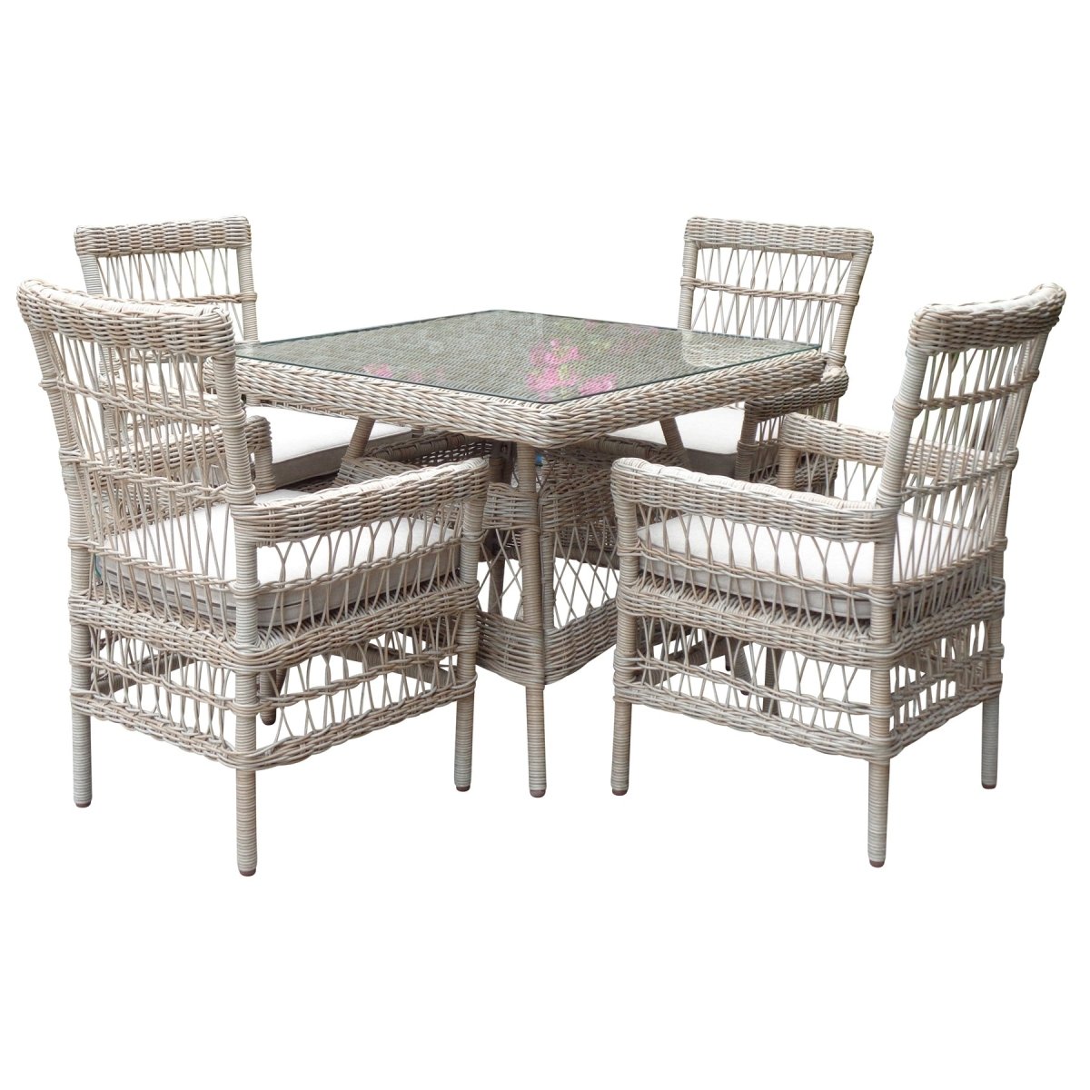 Provence Collection Outdoor 4 Seater Dining Set - OPULENT co