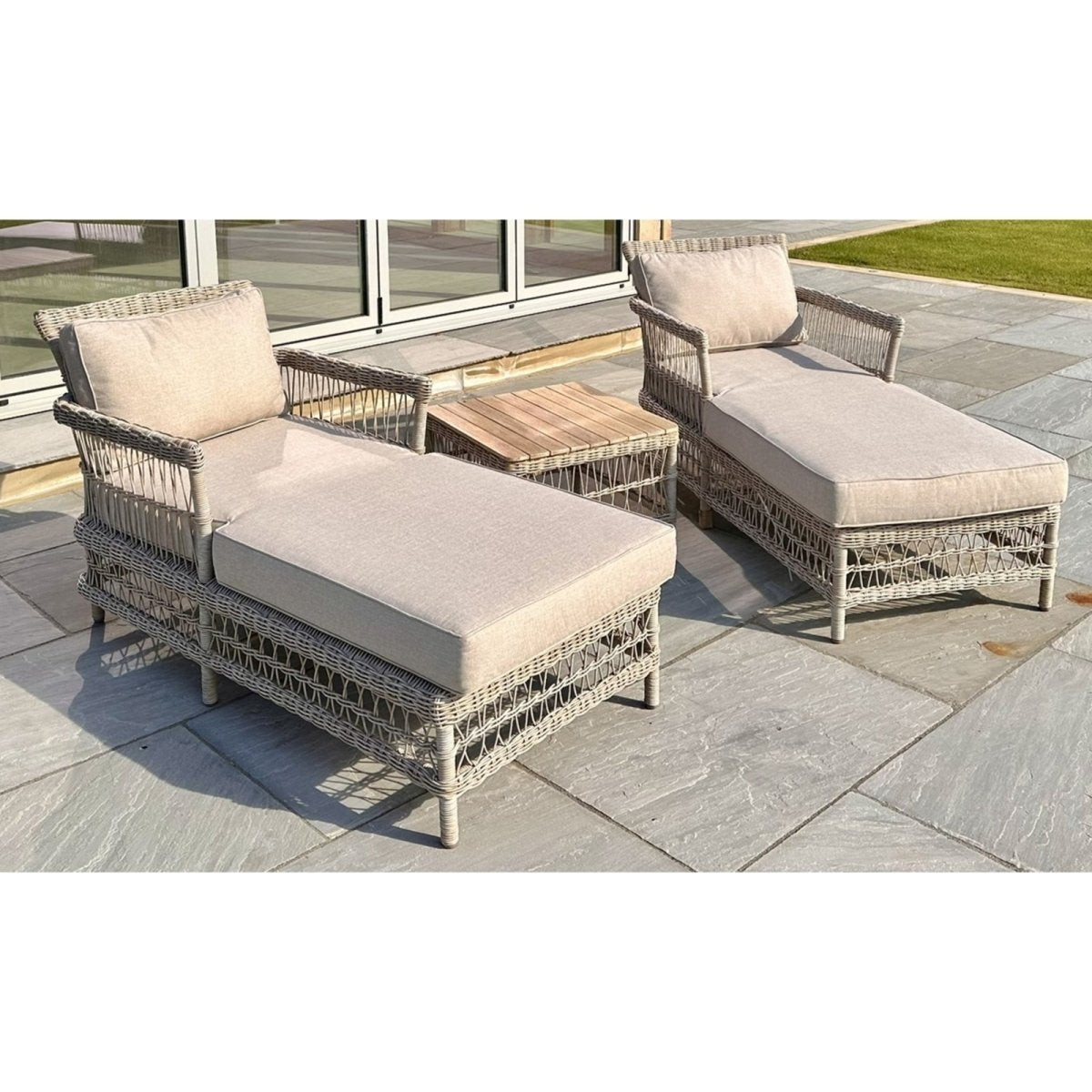 Provence Collection Outdoor Sun Lounger Set - OPULENT co