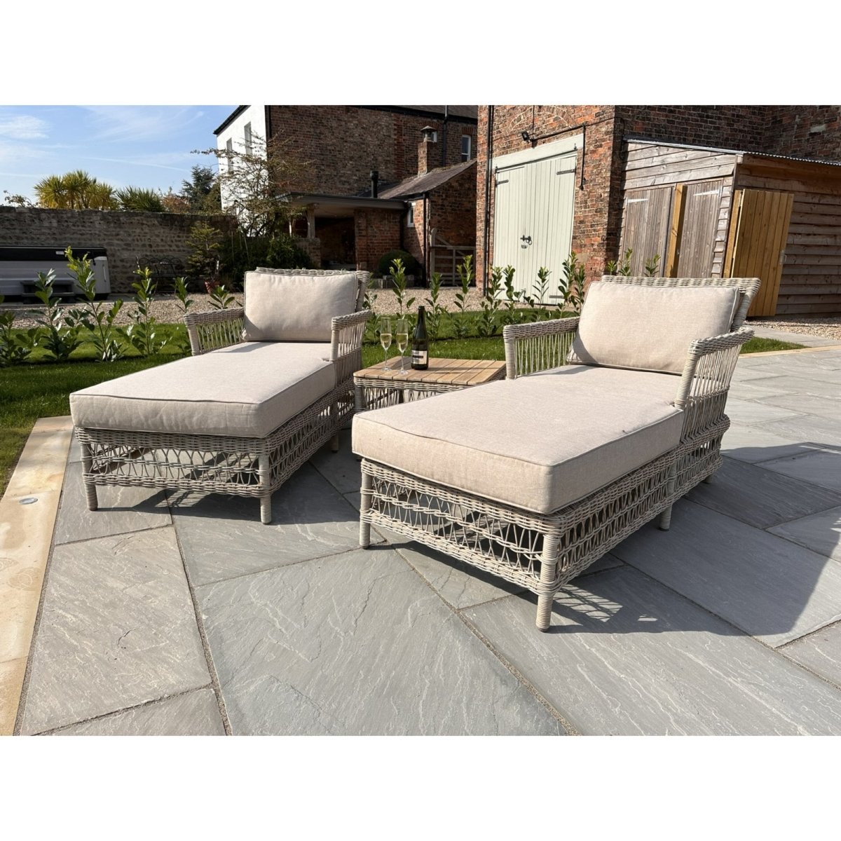 Provence Collection Outdoor Sun Lounger Set - OPULENT co