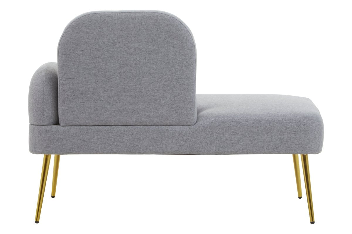 Richmond Left Arm Grey Chaise Lounge - OPULENT co