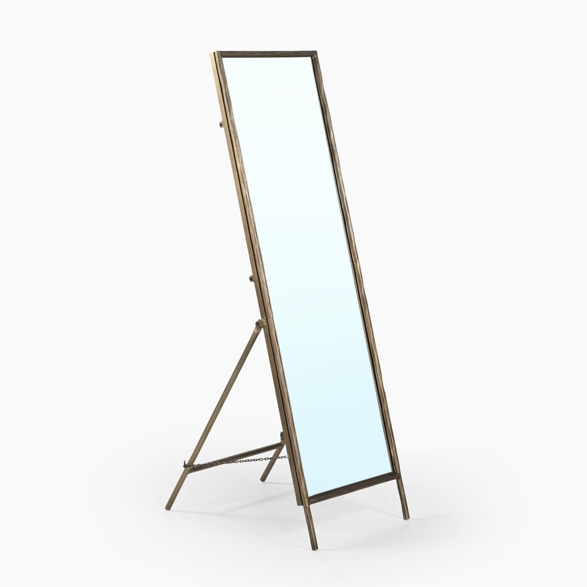Rone Floor Stand Iron Mirror - OPULENT Co