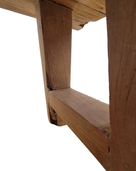 Rustic Teak Small Stool - OPULENT Co