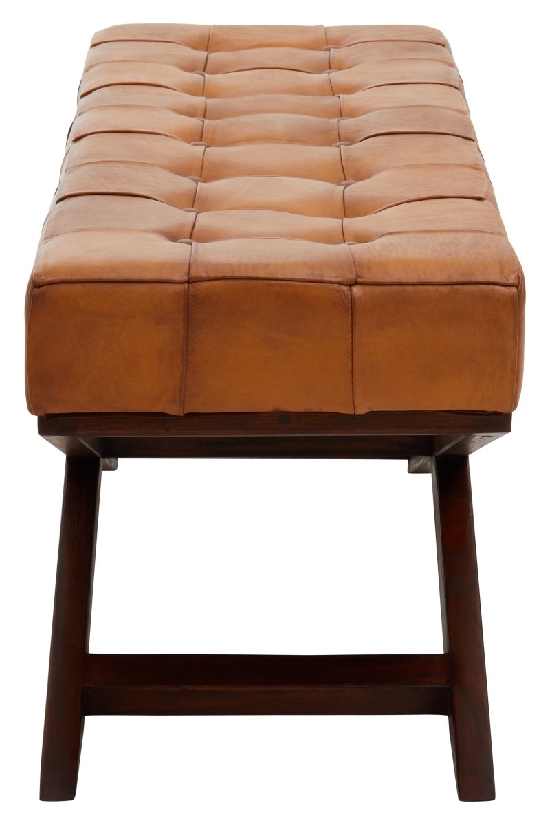 Sapa Bench With Cross Base - OPULENT co