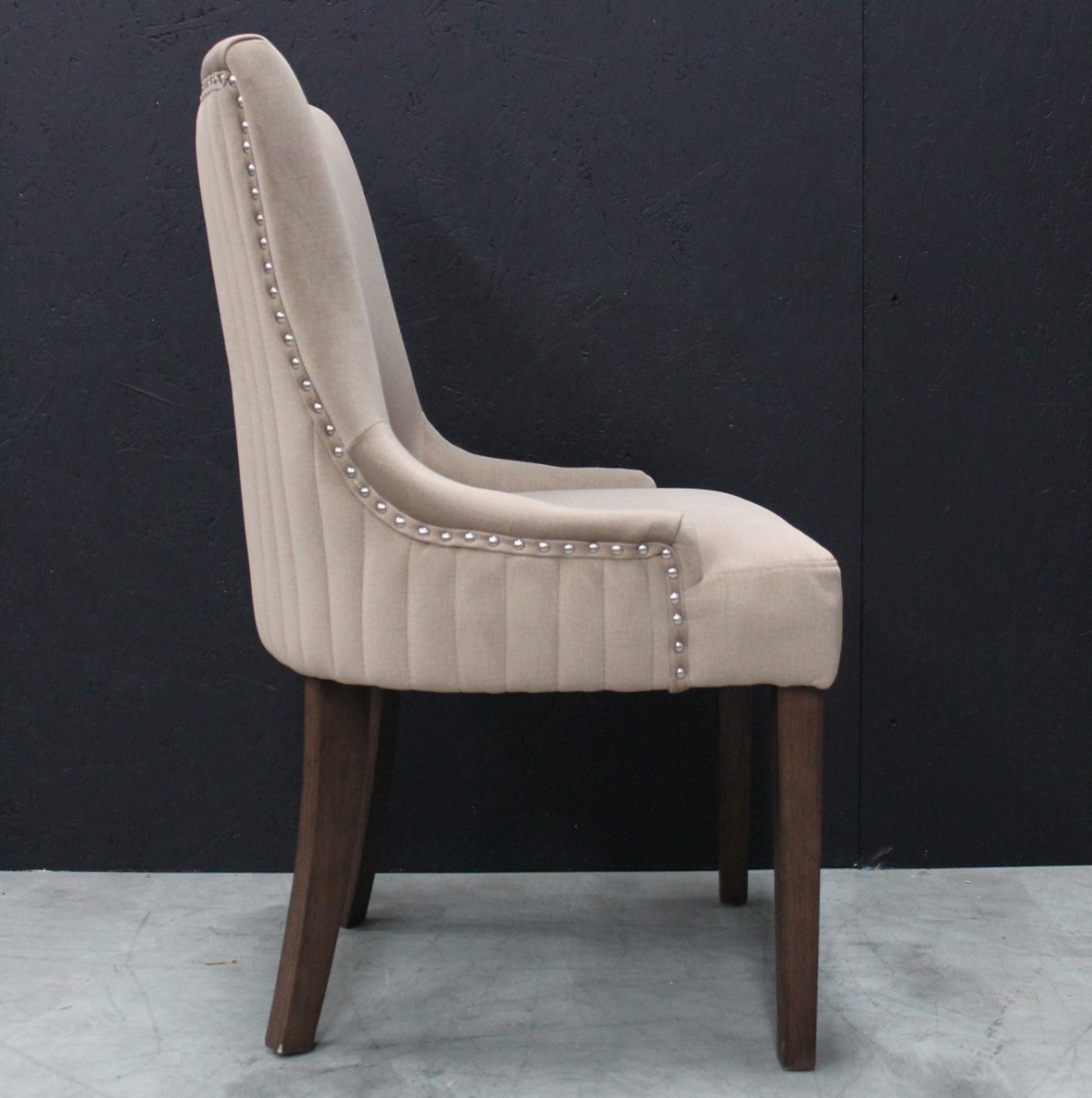 Scott Dining Chair in Velvet Hazelnut - OPULENT Co