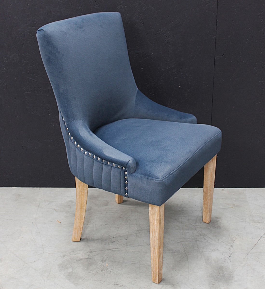 Scott Dining Chair in Velvet Midnight - OPULENT Co