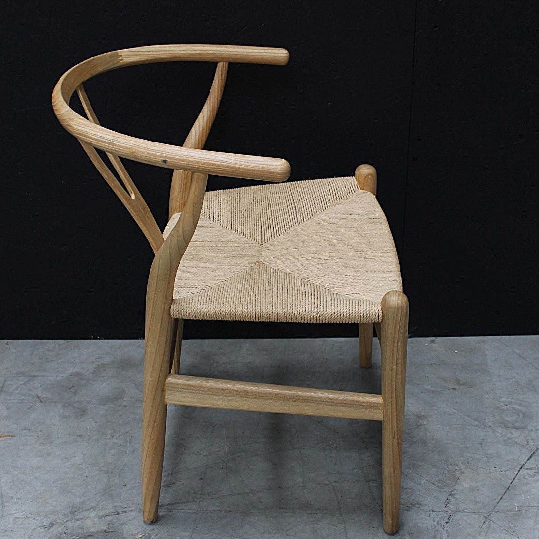 Shoreditch Wishbone Chair with Natural Loom - OPULENT Co