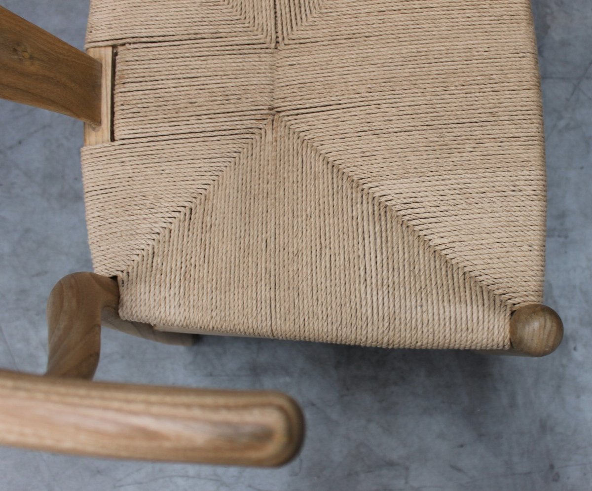 Shoreditch Wishbone Chair with Natural Loom - OPULENT Co