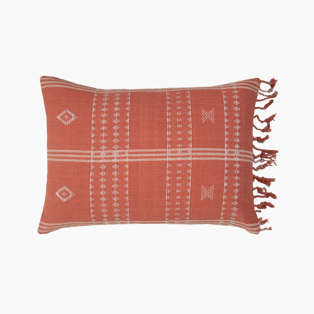 Siyali Coral Long Cotton Cushion - OPULENT Co
