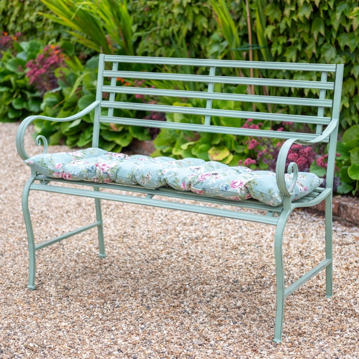 Slatted Bench | Sage Green - OPULENT co