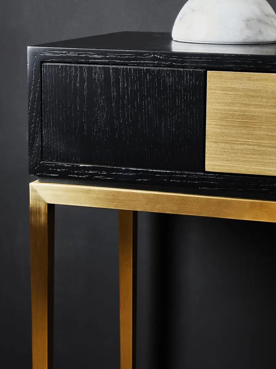 Tavoli Black And Grey Console Table - OPULENT co