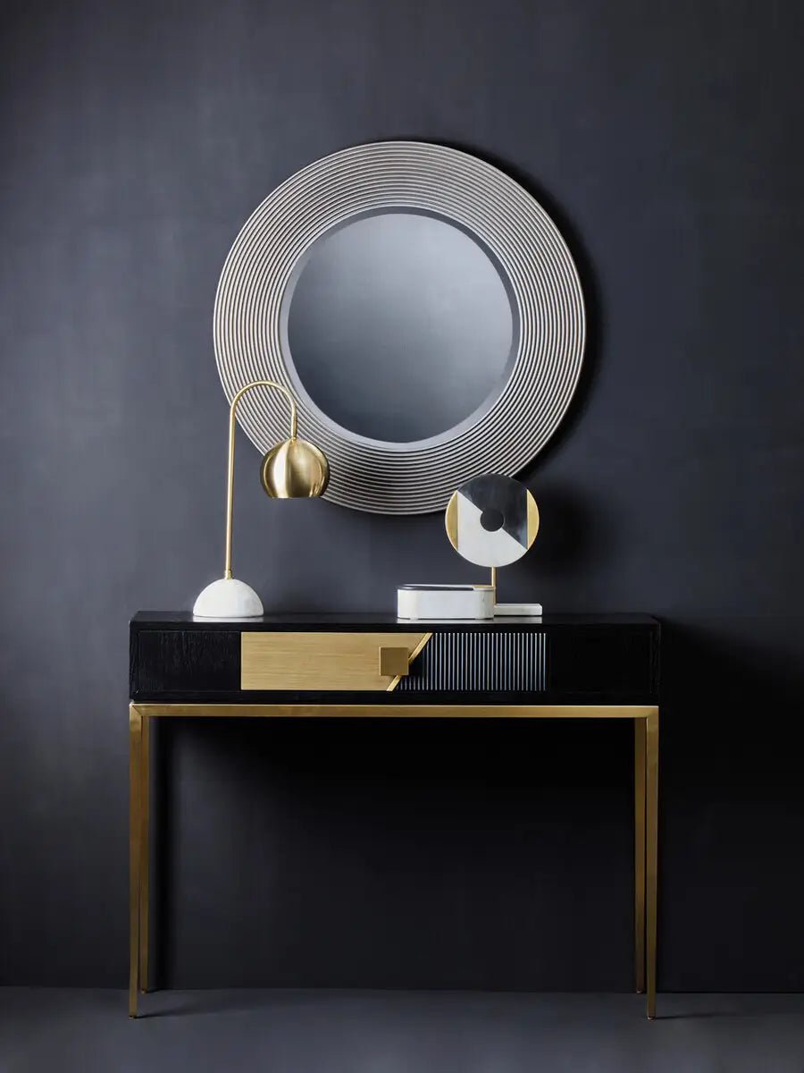 Tavoli Black And Grey Console Table - OPULENT co