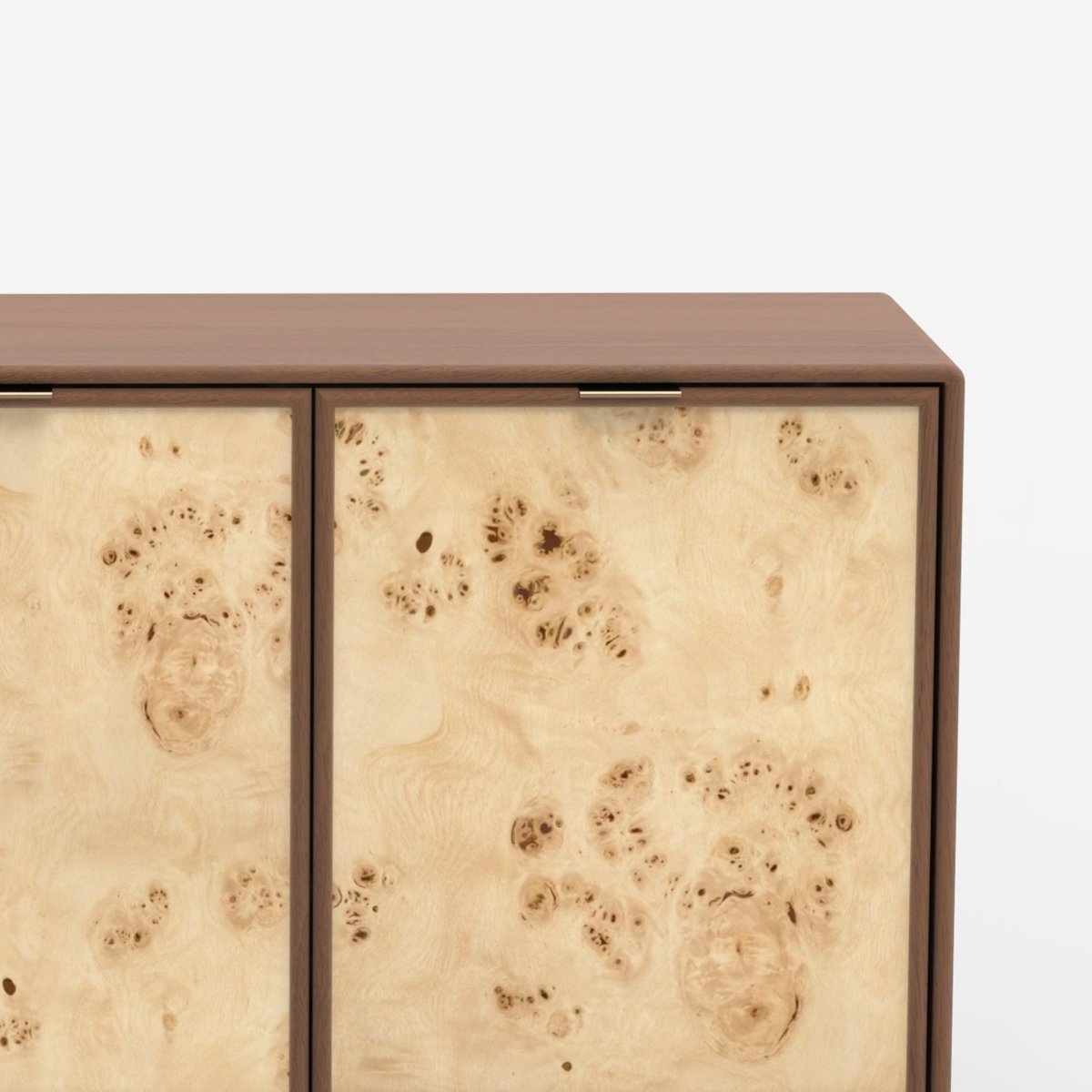 Urban Burl Three Door Cabinet - OPULENT Co