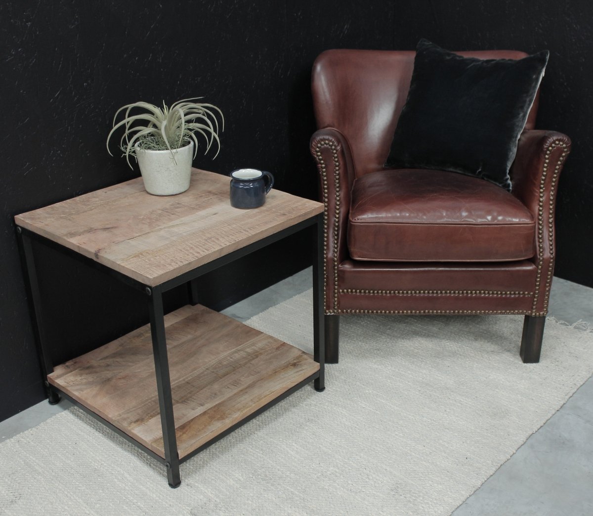 Vintage Brown Leather Club Chair - OPULENT Co