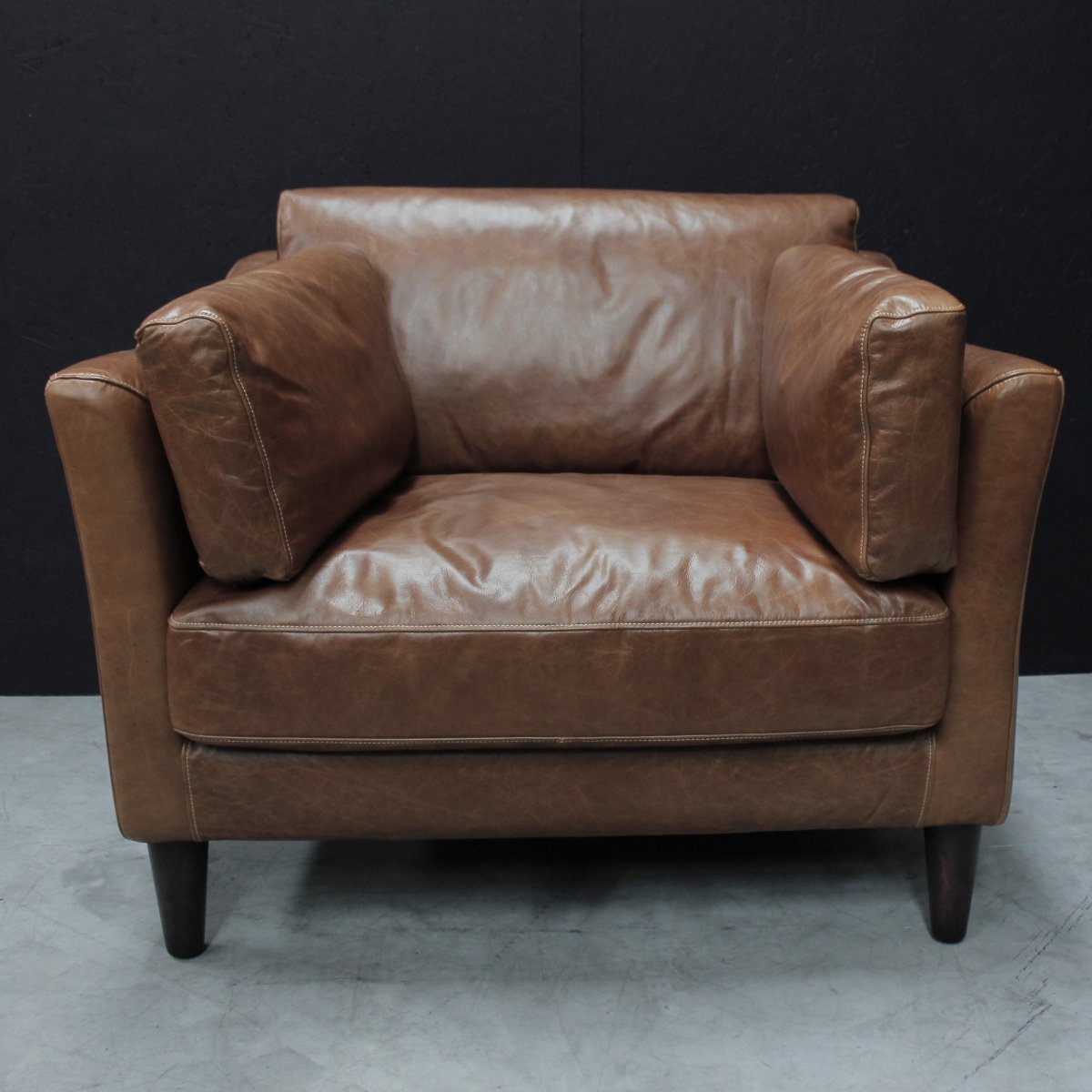 Vintage Leather Adina Armchair - OPULENT Co
