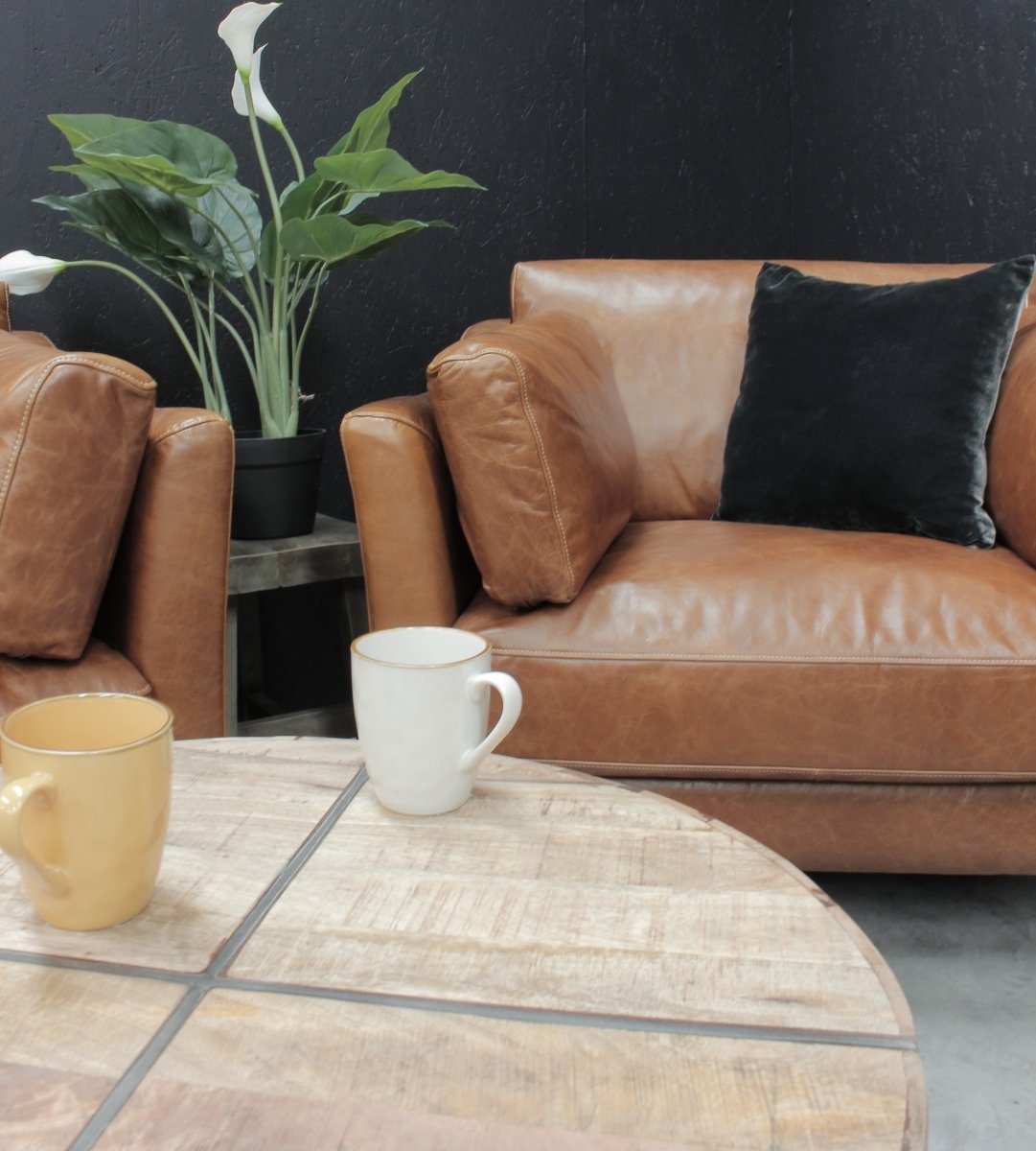 Vintage Leather Adina Armchair - OPULENT Co