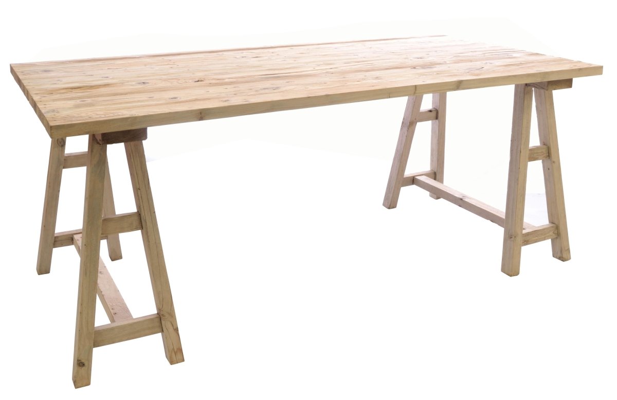 Vintage Trestle Table | Kitchen Table - OPULENT Co