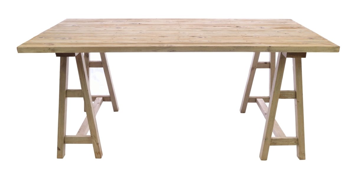 Vintage Trestle Table | Kitchen Table - OPULENT Co