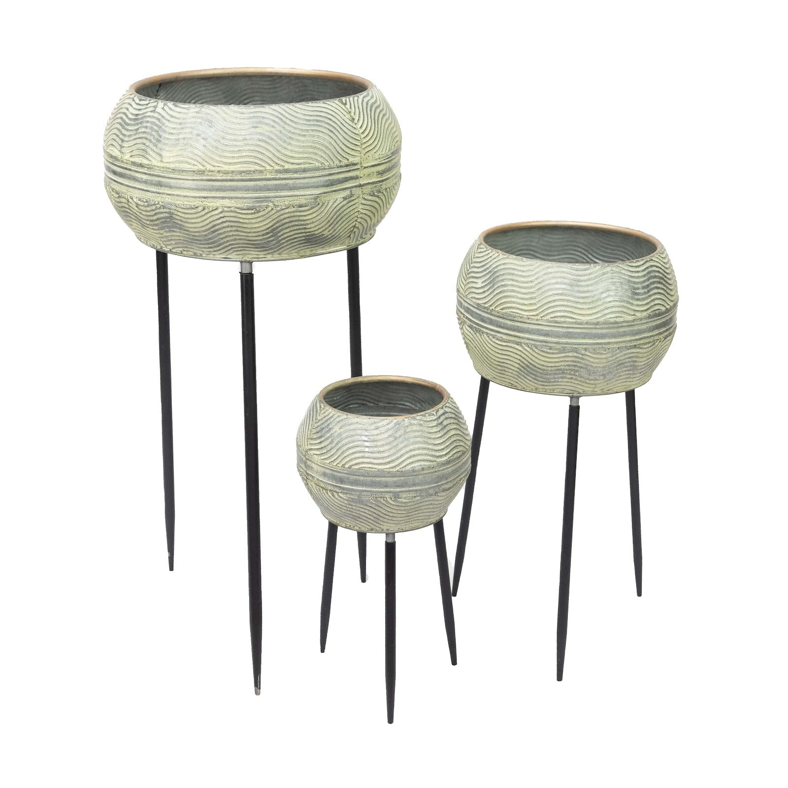 Wave Bowl with Legs | Set of 3 - OPULENT Co