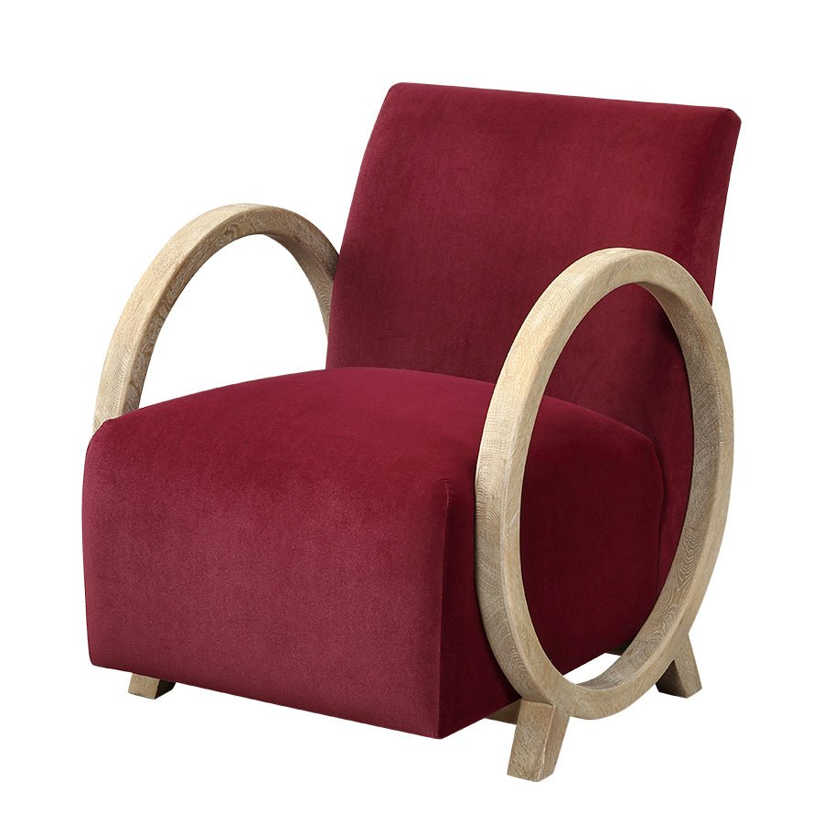 Wick Club Chair | Plum - OPULENT co