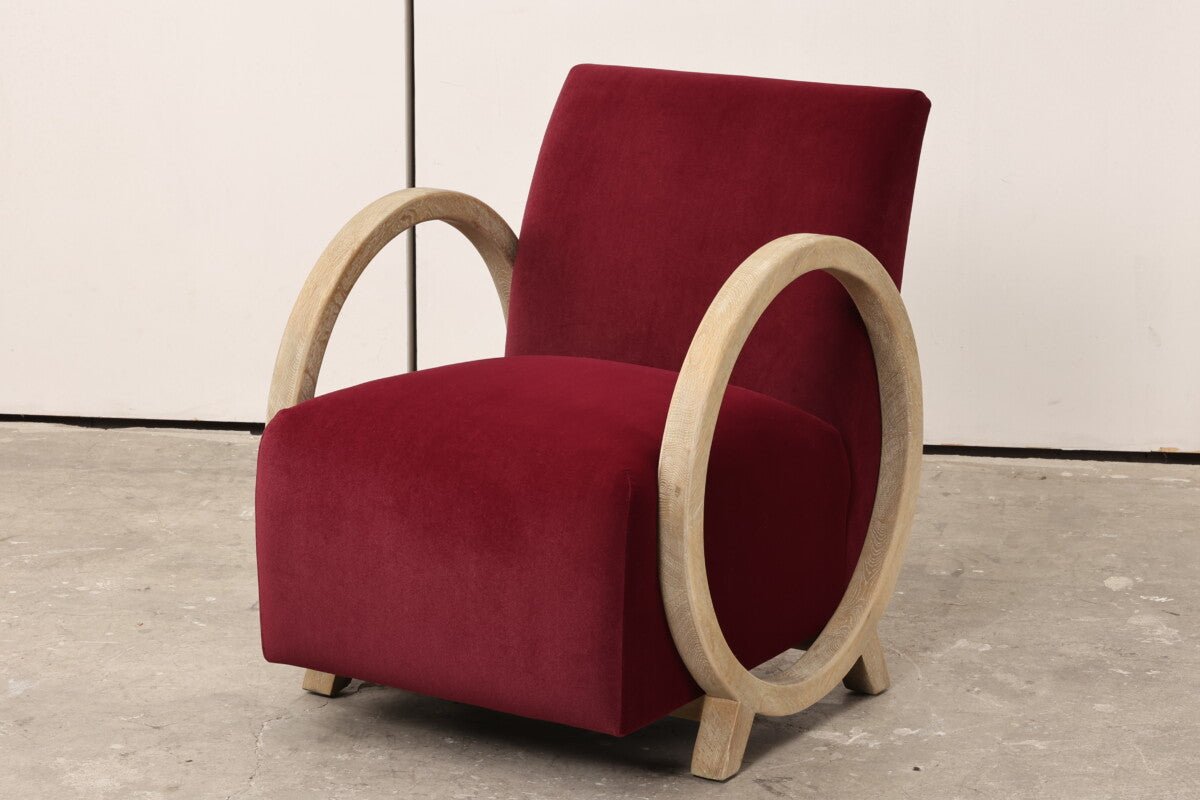 Wick Club Chair | Plum - OPULENT co