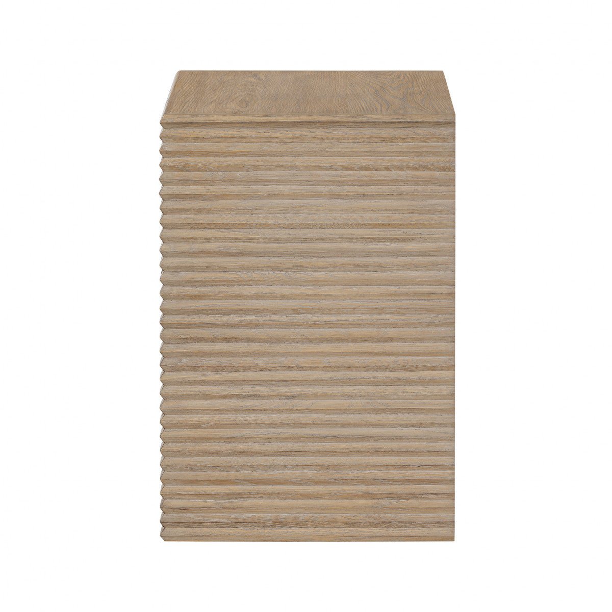 Wickham Ribbed Oak Bedside | 1 Drawer - OPULENT co