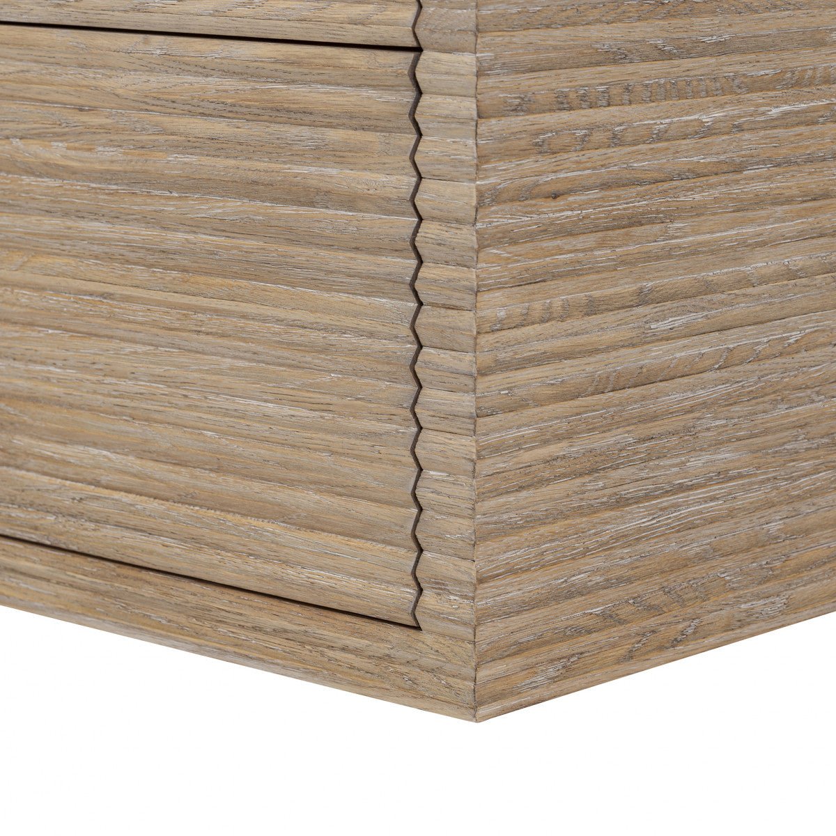 Wickham Ribbed Oak Chest of Drawers - OPULENT co
