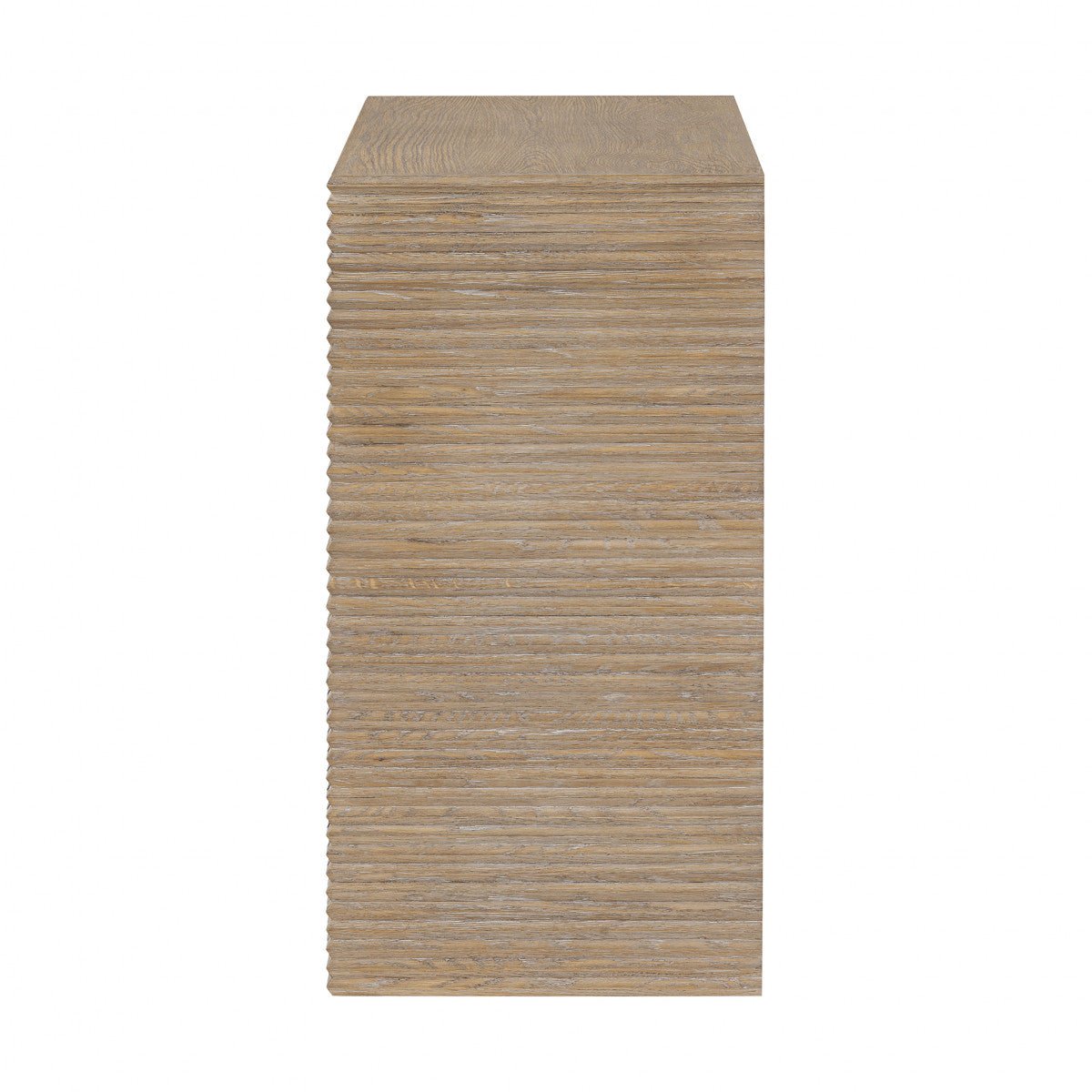 Wickham Ribbed Oak Chest of Drawers - OPULENT co