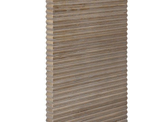 Wickham Ribbed Oak Console - OPULENT co