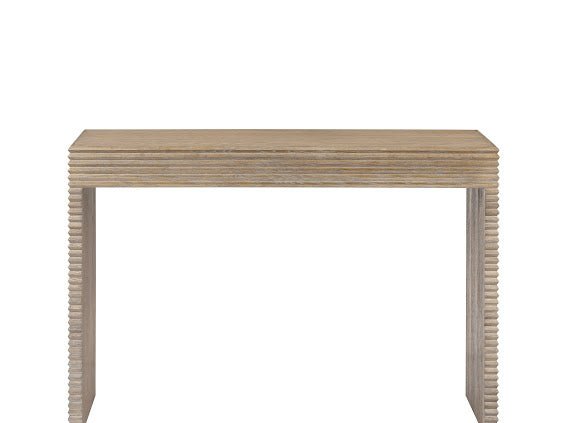 Wickham Ribbed Oak Console - OPULENT co
