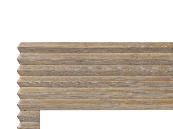 Wickham Ribbed Oak Console - OPULENT co