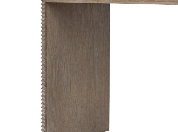 Wickham Ribbed Oak Console - OPULENT co