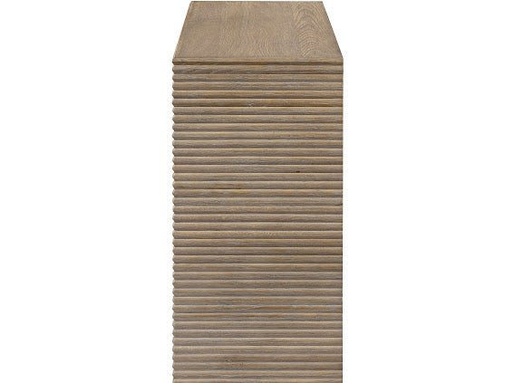 Wickham Ribbed Oak Console - OPULENT co