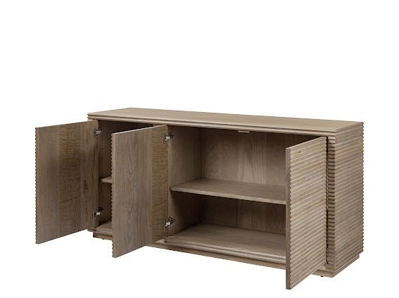 Wickham Ribbed Oak Sideboard - OPULENT co