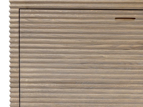 Wickham Ribbed Oak Sideboard - OPULENT co