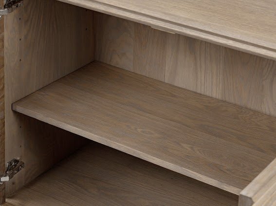 Wickham Ribbed Oak Sideboard - OPULENT co