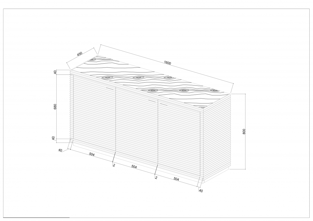 Wickham Ribbed Oak Sideboard - OPULENT co