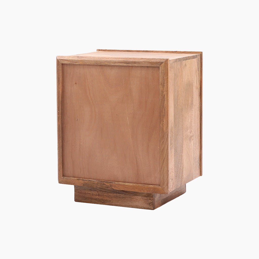 Zaayah Cut Work Wooden Side Table - OPULENT Co