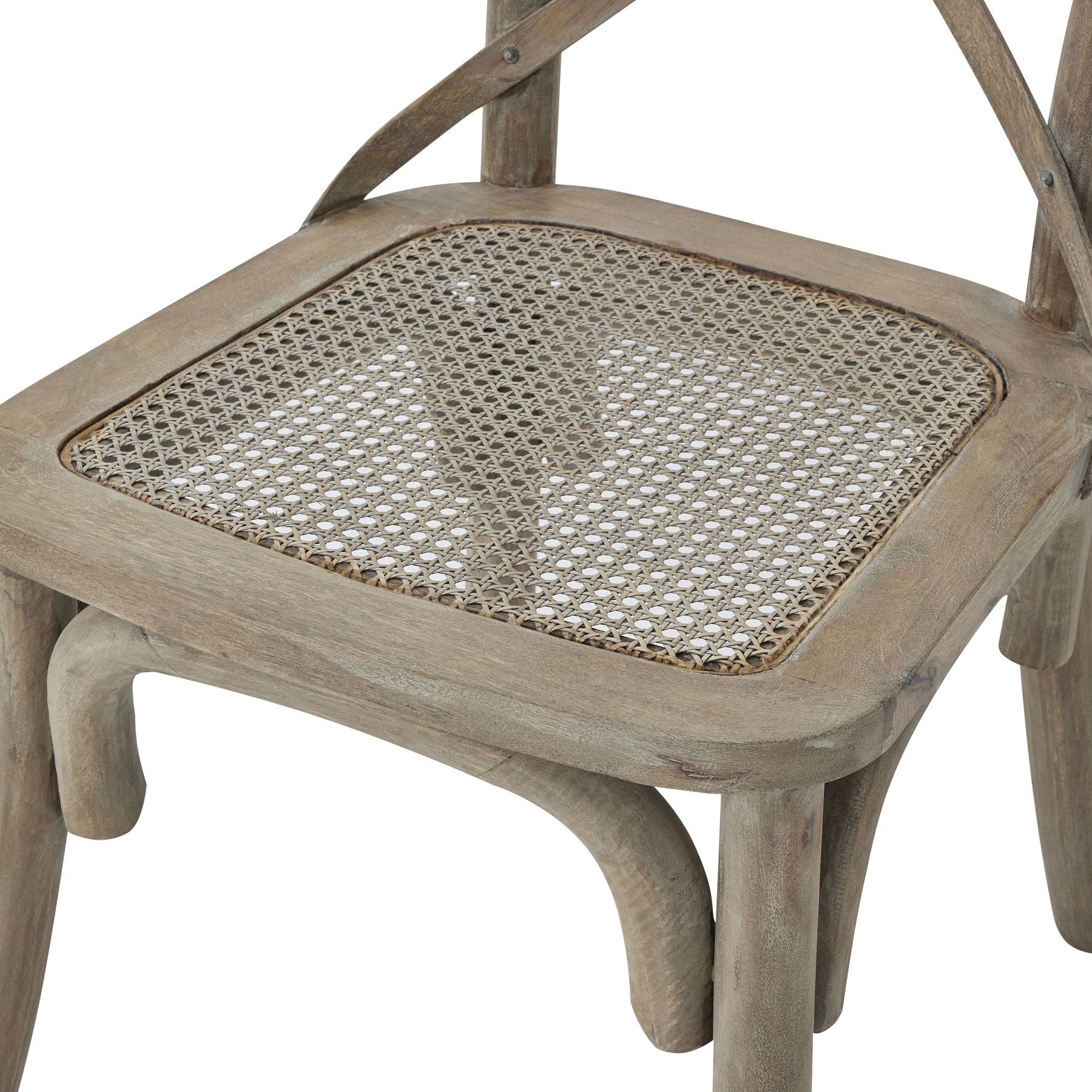 Copgrove Collection Cross Back Chair With Rush Seat - OPULENT co