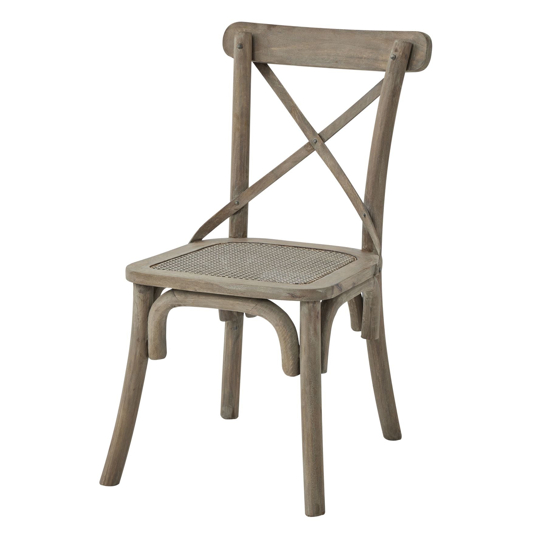 Copgrove Collection Cross Back Chair With Rush Seat - OPULENT co