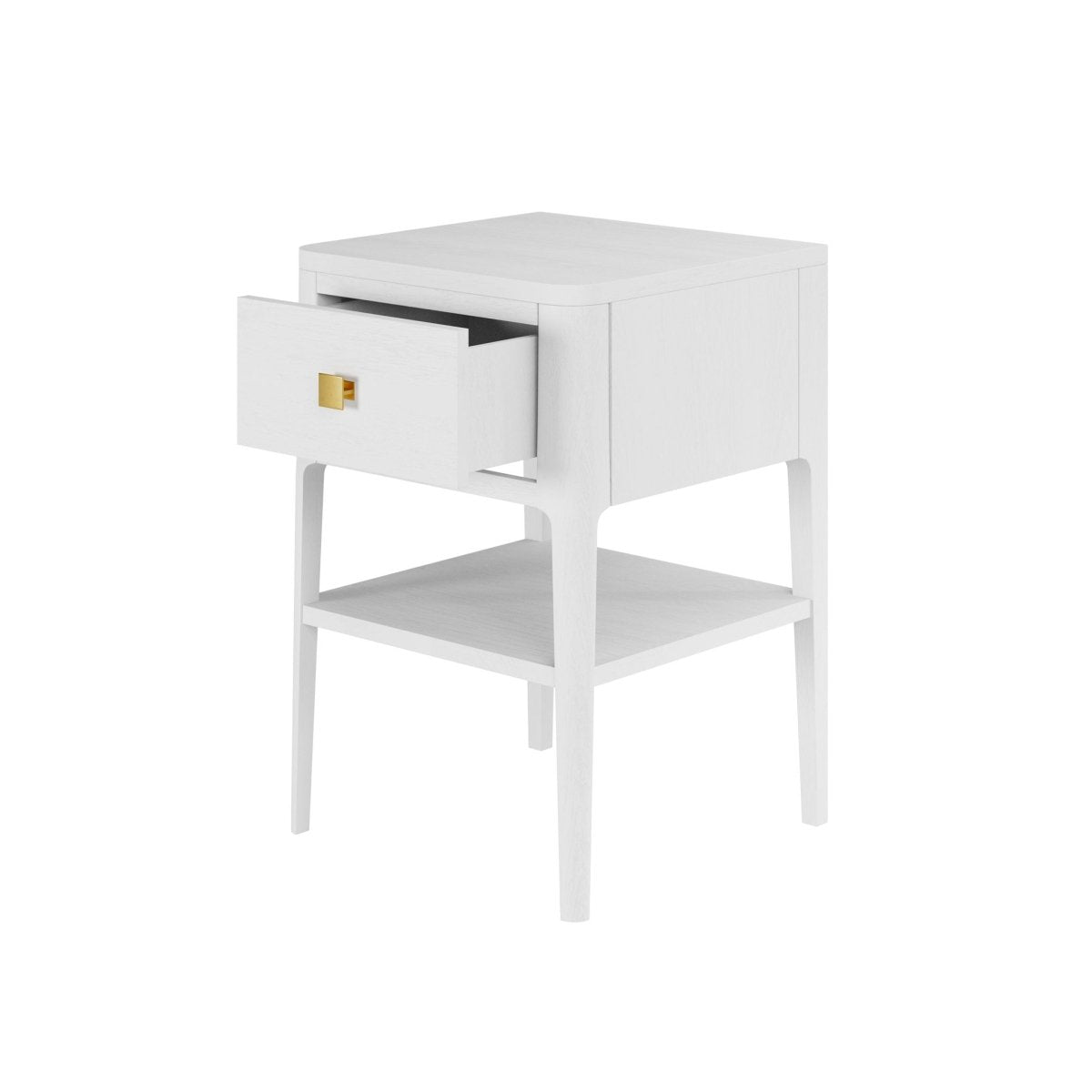 Abberley Bedside - 1 Draw - White - OPULENT co