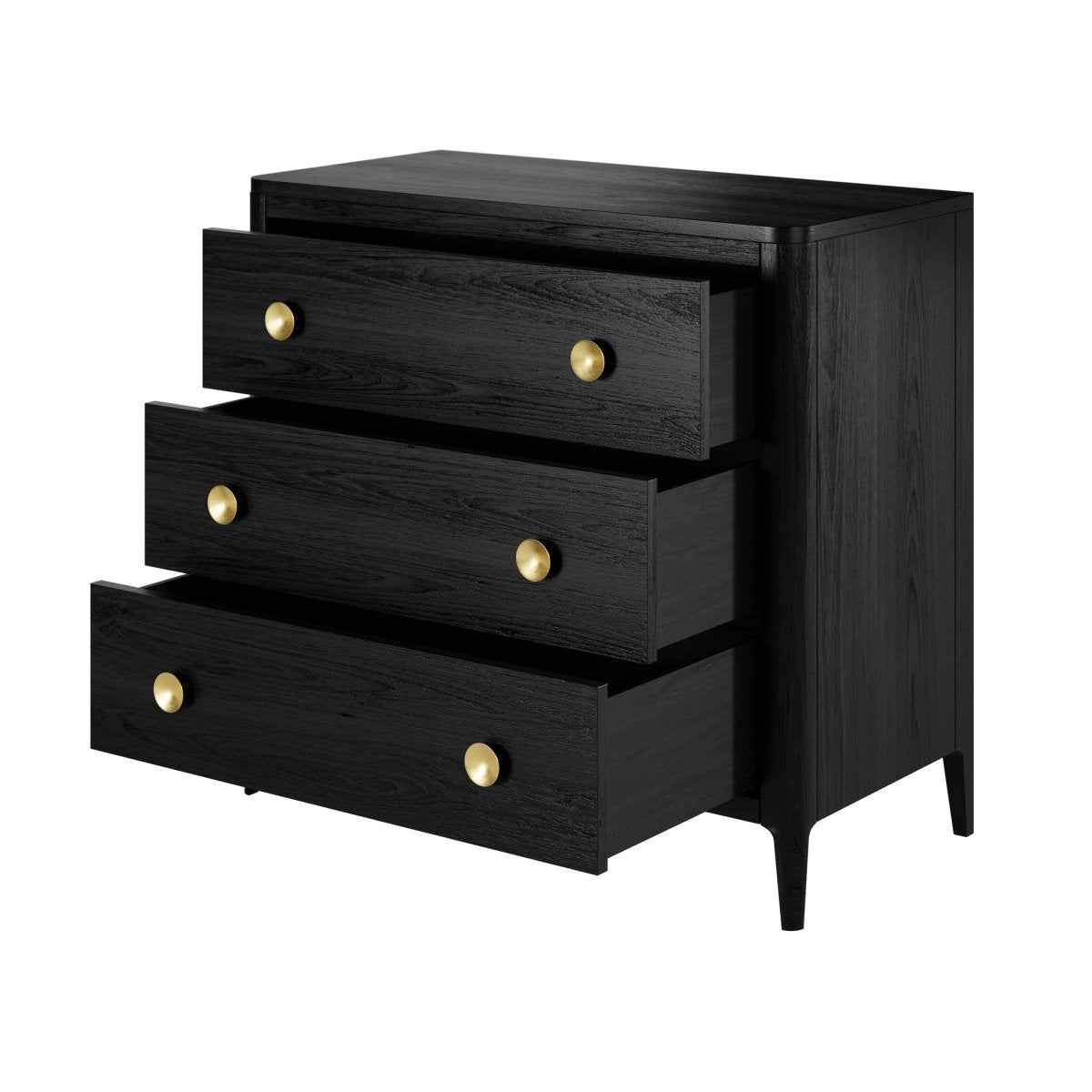 Abberley Chest of Drawers - Black - OPULENT co