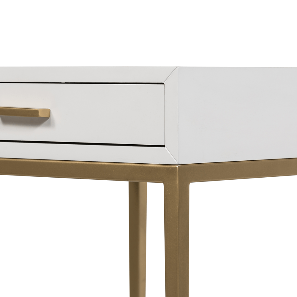 Berkeley End Table | White - OPULENT co