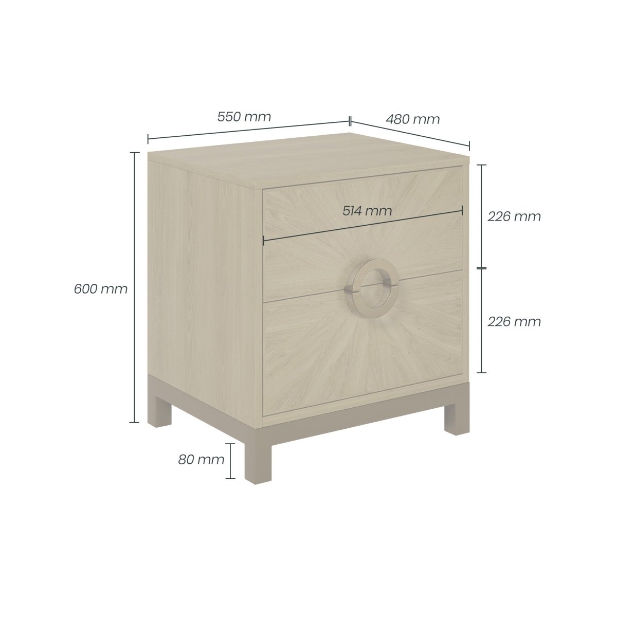 Easton Bedside Table - OPULENT co