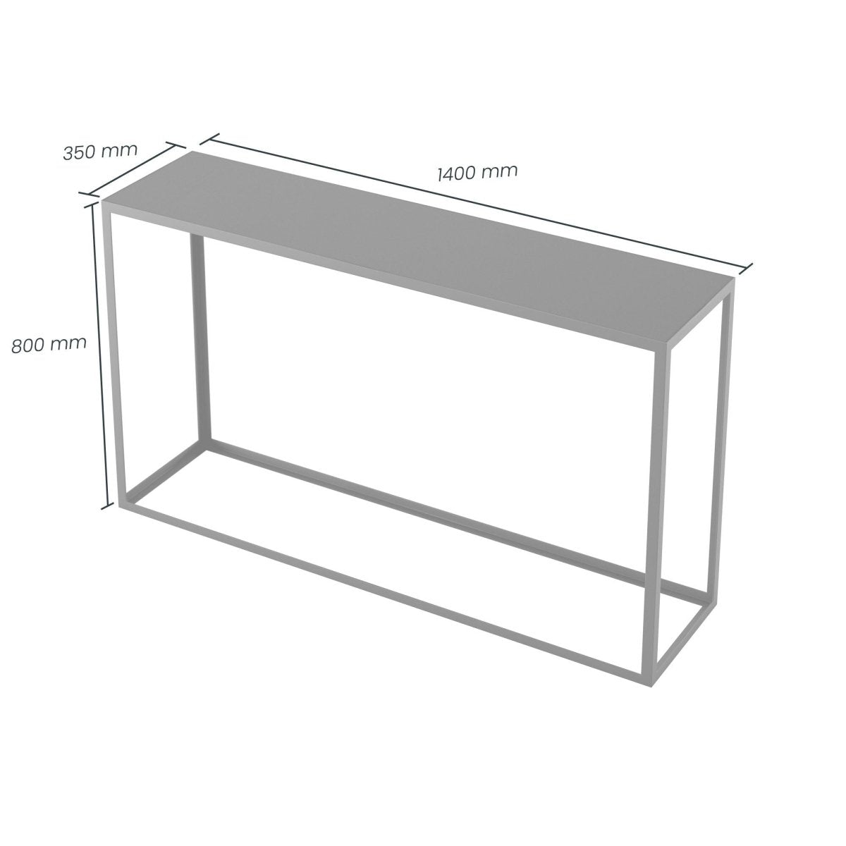 Grafton Console Table - Black - OPULENT co