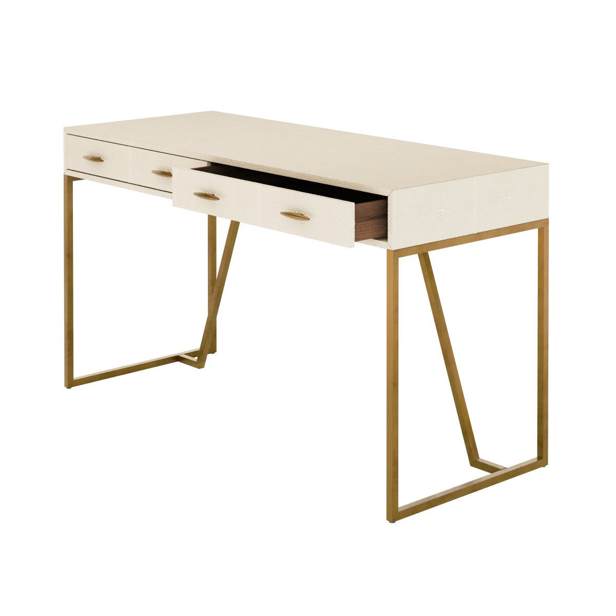 Hampton Desk | Ivory Shagreen - OPULENT co