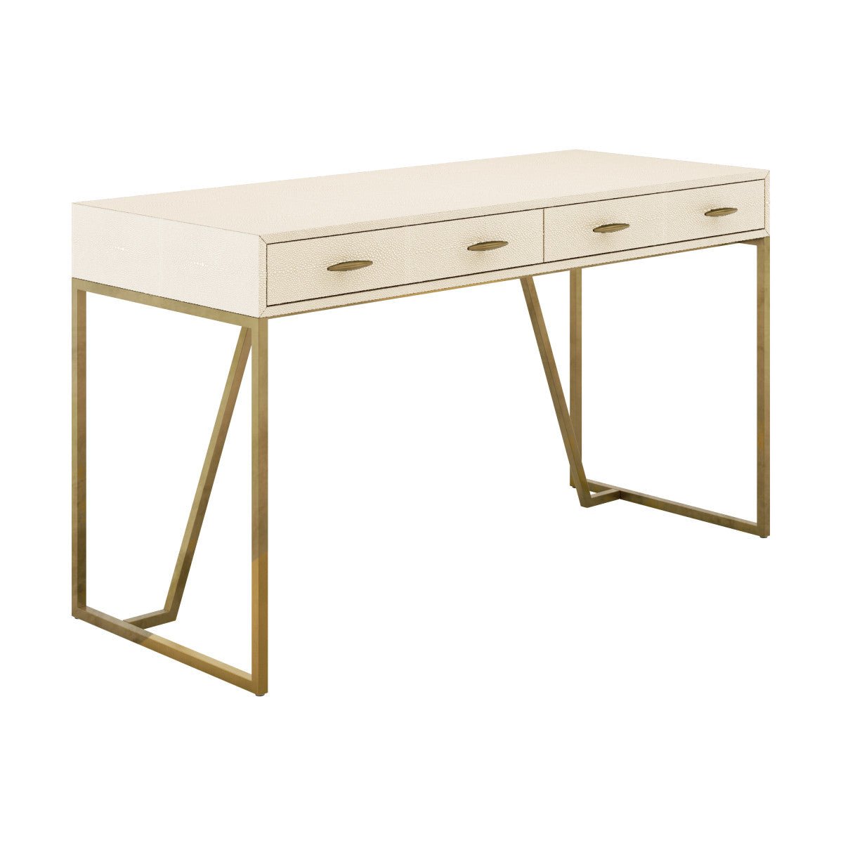Hampton Desk | Ivory Shagreen - OPULENT co
