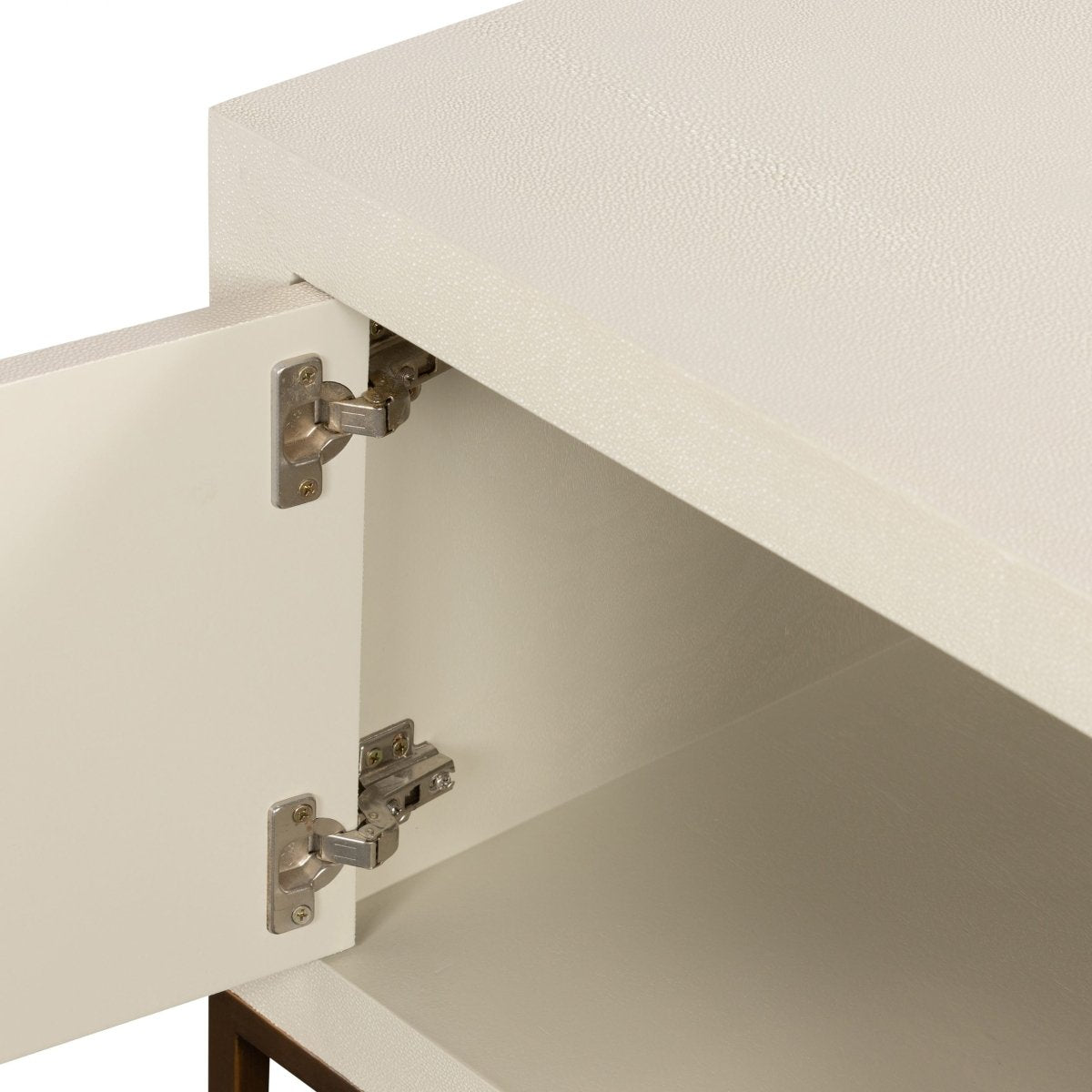 Hampton TV Unit | Ivory Shagreen - OPULENT co